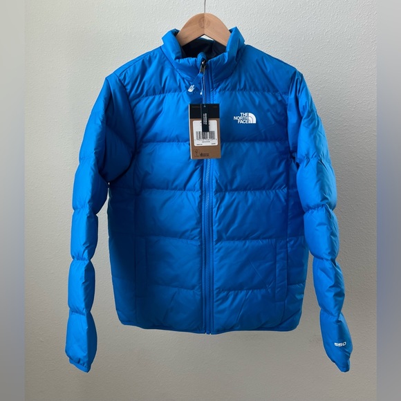 THE NORTH FACE REVERSIBLE ANDES DOWN JACKET KIDS' in Hero Blue - Picture 2 of 14
